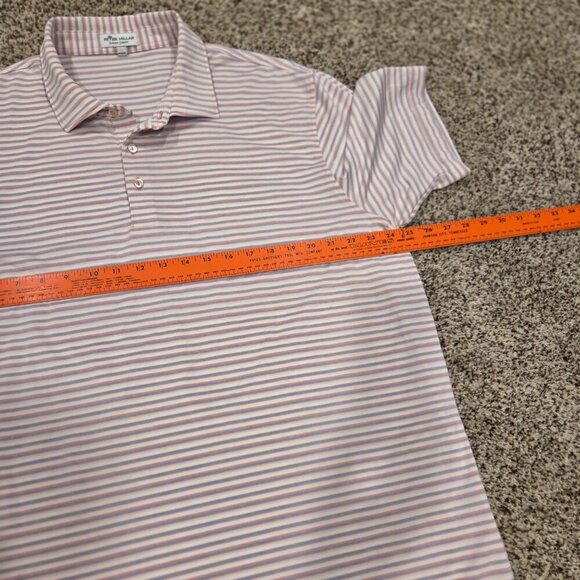 Peter Millar Summer Comfort Polo Shirt Men's XL Striped Performance Stretch - Picture 4 of 6